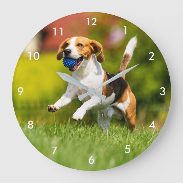 Benutzerdefinierte Fotouhr Große Wanduhr (Vorderseite)