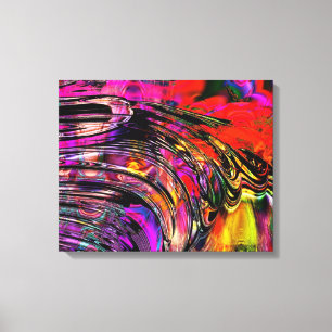 Benutzerdefinierte Fractal-Kunst "Farb-Splash" Lei Leinwanddruck