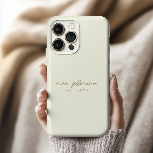 Benutzerdefinierte Frau und Herr Handyhülle als Ge Case-Mate iPhone Hülle (Custom Name Phone Case – Personalized Wedding Souvenir for Bride and Groom)