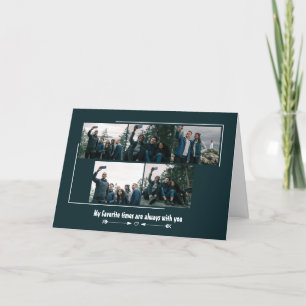 Benutzerdefinierte Freunde FotoCollage Folgekarte Feiertagskarte