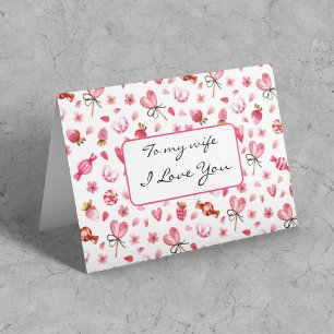 Benutzerdefinierte Frohe Valentinstag an meine Fra Karte