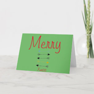 Benutzerdefinierte Frohe Weihnachts-Grußkarte Feiertagskarte