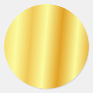 Benutzerdefinierte Fügen Sie Ihren Text Faux Gold Runder Aufkleber
