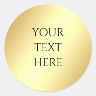 Benutzerdefinierte Fügen Sie Ihren Text Glamour Fa Runder Aufkleber