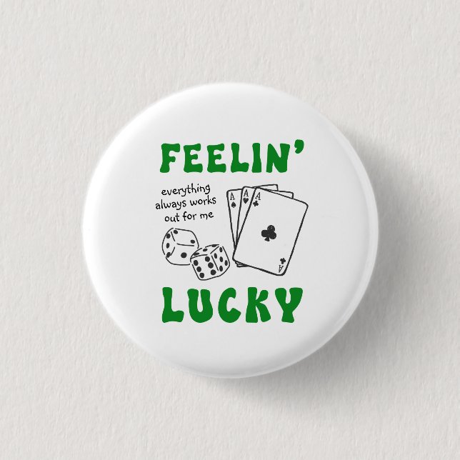 Benutzerdefinierte Fühl-dich-glücklich-Positive-Af Button (Vorderseite)