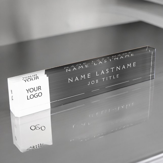 Benutzerdefinierte Führungskraft Schwarz Beruflich Namensplakette (Von Creator hochgeladen)