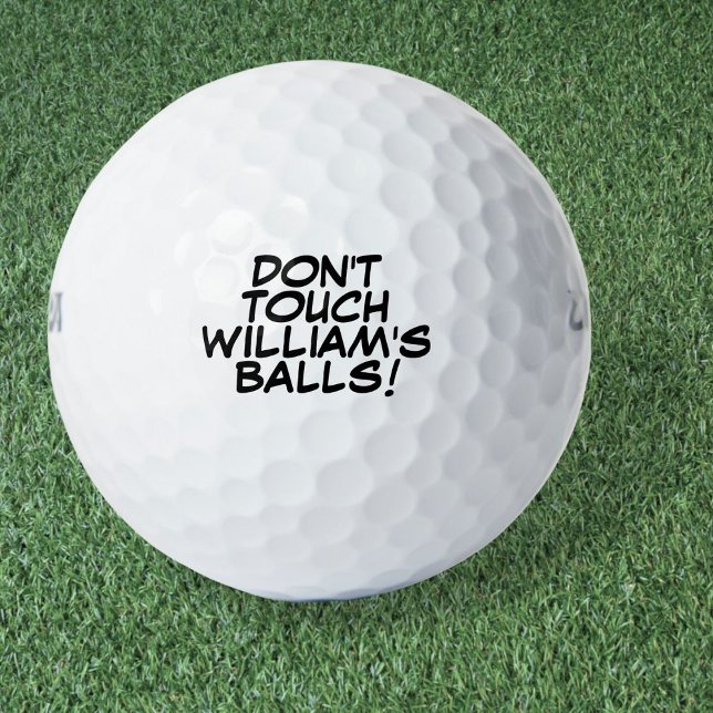Benutzerdefinierte Fusionsmeldung und Name Golfball (Custom Fun Message and Name Golf Balls)