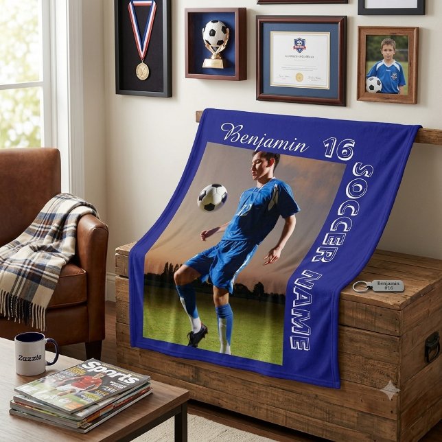 Benutzerdefinierte Fußball-Foto-Decke mit personal Fleecedecke (Von Creator hochgeladen)