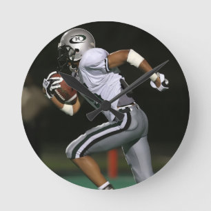 Benutzerdefinierte Fußball-Foto-Sportarten Runde Wanduhr
