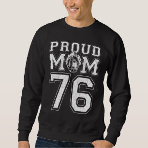 Benutzerdefinierte Fußball-Mama Nr. 76 für Fußball Sweatshirt
