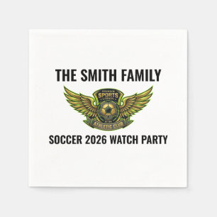 Benutzerdefinierte Fußball-Party-Papier-Tischservi Serviette