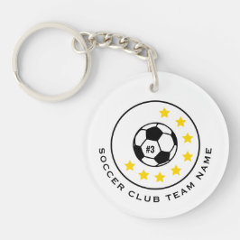 Benutzerdefinierte Fußballmannschaft Trikotnummer Schlüsselanhänger