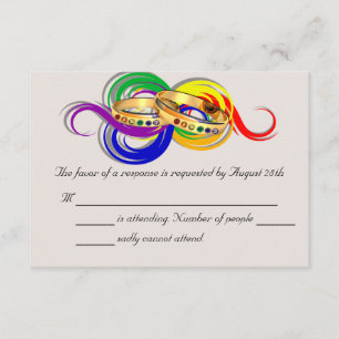 Benutzerdefinierte Gay Wedding RSVP Karten, nicht Karte