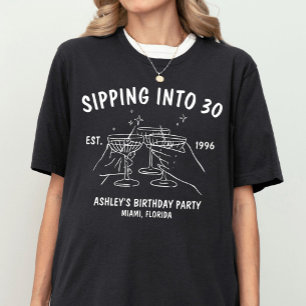 Benutzerdefinierte Geburtstags-Crew Geburtstagsrei T-Shirt
