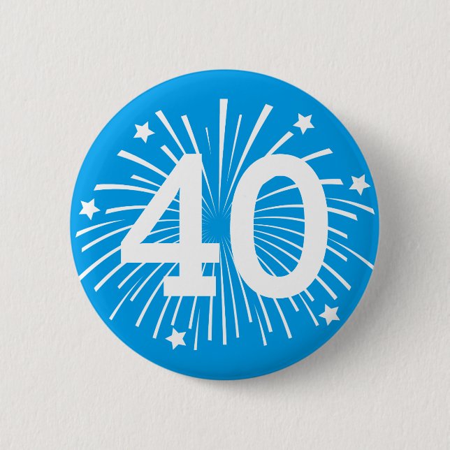 Benutzerdefinierte Geburtstagsfeier-Abzeichen-Pin- Button (Vorderseite)