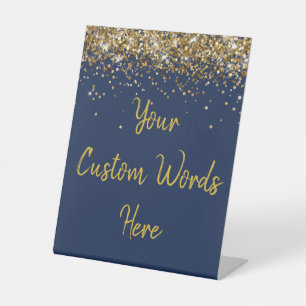 Benutzerdefinierte Geburtstagspartei Personalisier Sockelschild