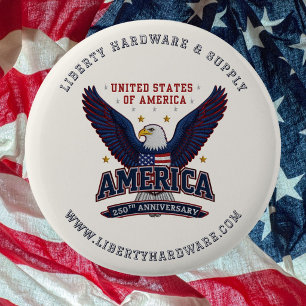 Benutzerdefinierte Geschäft-Promo-Button USA 250 N Button