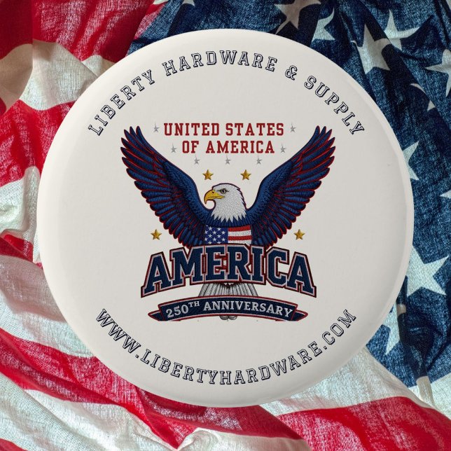 Benutzerdefinierte Geschäft-Promo-Button USA 250 N Button (Von Creator hochgeladen)