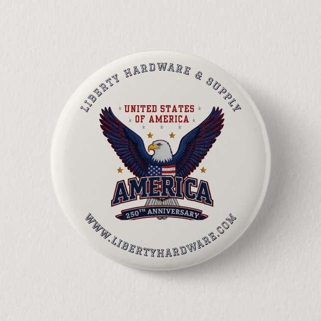 Benutzerdefinierte Geschäft-Promo-Button USA 250 N Button (Vorderseite)