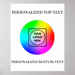 Benutzerdefinierte Geschäftslogo-Marketing-Markena Poster