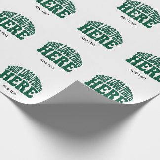 Benutzerdefinierte Geschäftslogo-Unternehmensvorla Geschenkpapier