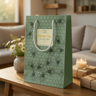Benutzerdefinierte Geschäftspapier-Geschenktüte mi Mittlere Geschenktüte