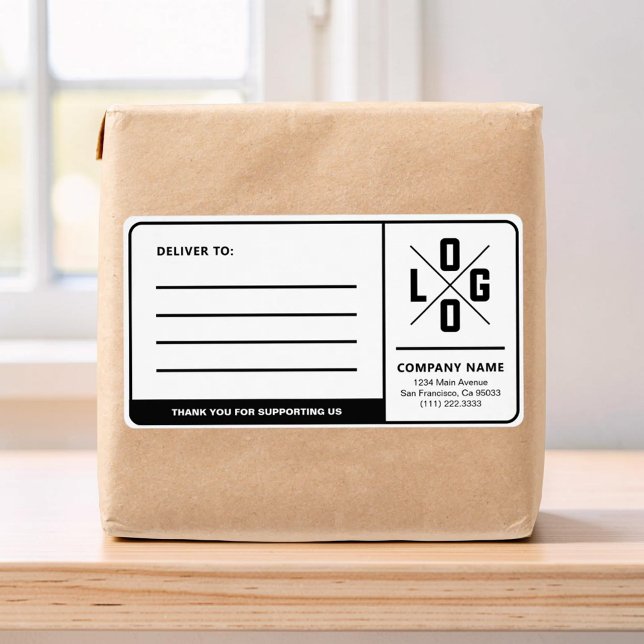 Benutzerdefinierte Geschäftsversandadresse mit Log (Von Creator hochgeladen)