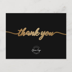 Benutzerdefinierte Geschäftsvorlage Elegantes Skri Postkarte