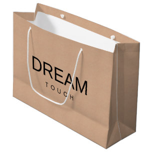 Benutzerdefinierte Geschenktasche im Kraft-Stil fü Große Geschenktüte