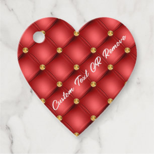 Benutzerdefinierte Geschenktasten für Red und Gold Geschenkanhänger