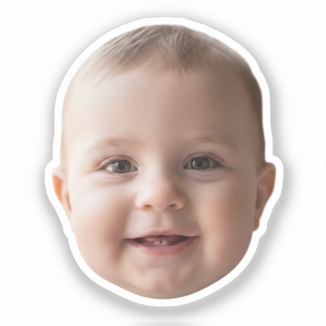 Benutzerdefinierte Gesicht-Sticker Personalisierte Aufkleber (Vorderseite)
