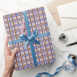Benutzerdefinierte Gesichter Lächelnde Kürbisse Mu Geschenkpapier