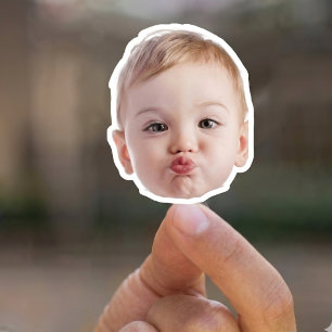 Benutzerdefinierte Gesichts-Foto-Logo-Aufkleber Aufkleber