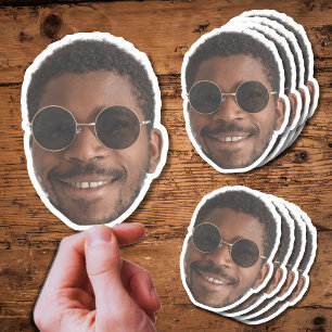 Benutzerdefinierte Gesichts-Geschenke zur individu Aufkleber