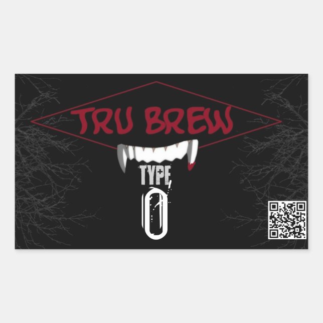 Benutzerdefinierte Getränkekennzeichnungen Rechteckiger Aufkleber (Vorderseite)