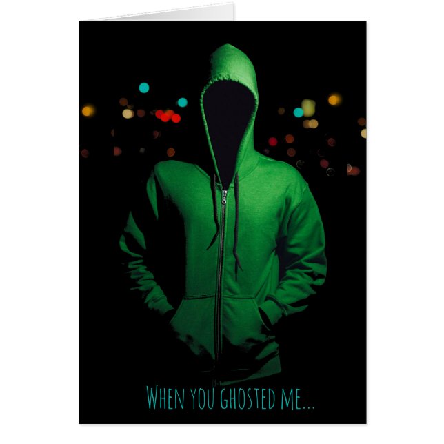 Benutzerdefinierte Ghosting-Message-Karte (Vorne)