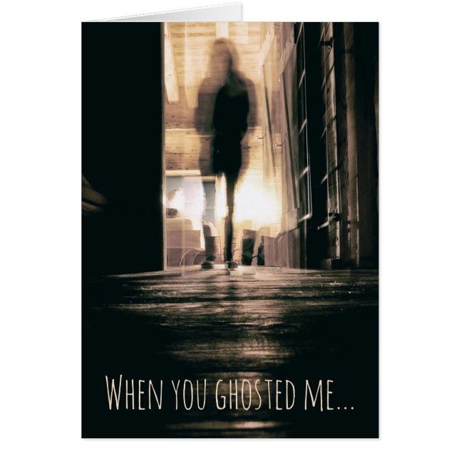 Benutzerdefinierte Ghosting-Message-Karte (Vorne)