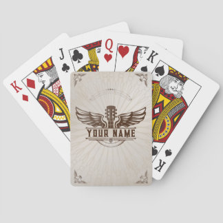 Benutzerdefinierte Gitarrenspielerkarten Spielkarten