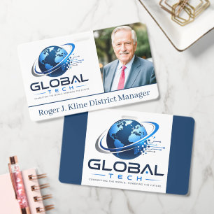 Benutzerdefinierte globale Tech-Foto-ID-Namensschi Ausweis