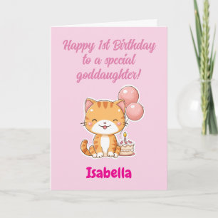 Benutzerdefinierte Glückwünsche zum 1. Geburtstag Karte