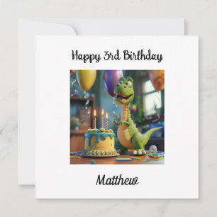 Benutzerdefinierte Glückwünsche zum 3. Geburtstag, Karte
