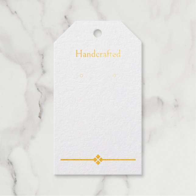 Benutzerdefinierte Gold Diamond Hanging Earring Di Geschenkanhänger (Vorderseite)