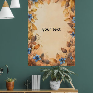 Benutzerdefinierte goldene Blätter sind eine belie Poster