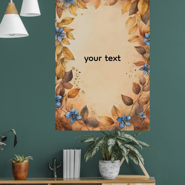 Benutzerdefinierte goldene Blätter sind eine belie Poster (Wohnzimmer 1)