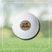 Benutzerdefinierte GOLF MOM Golfbälle mit geschwun