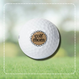 Benutzerdefinierte GOLF MOM Golfbälle mit geschwun