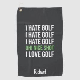 Benutzerdefinierte Golfhandtücher Personalisierte Golfhandtuch