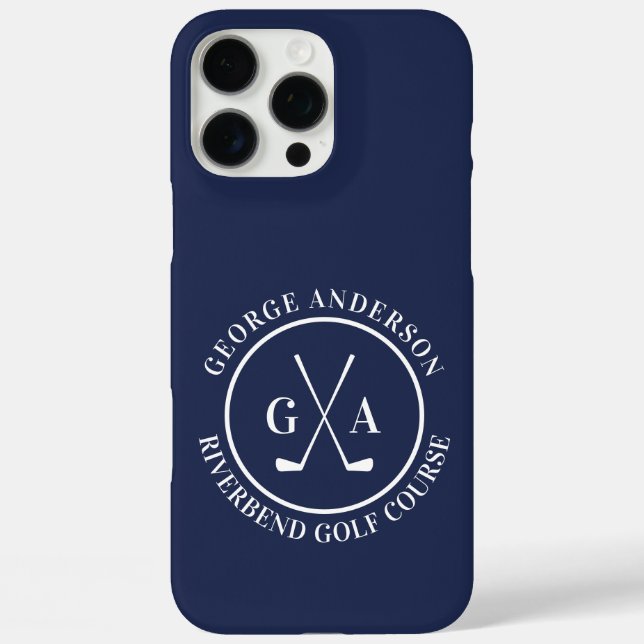Benutzerdefinierte Golfschlägerkopfabdeckung Perso Case-Mate iPhone Hülle (Rückseite)