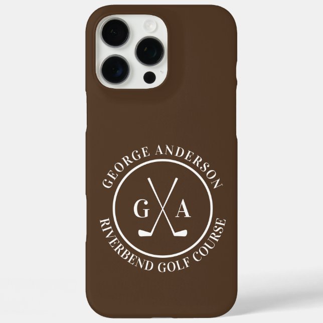 Benutzerdefinierte Golfschlägerkopfabdeckung Perso Case-Mate iPhone Hülle (Rückseite)