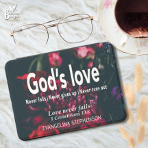 Benutzerdefinierte GOTTES LIEBE VERSAGT NIE Dunkle